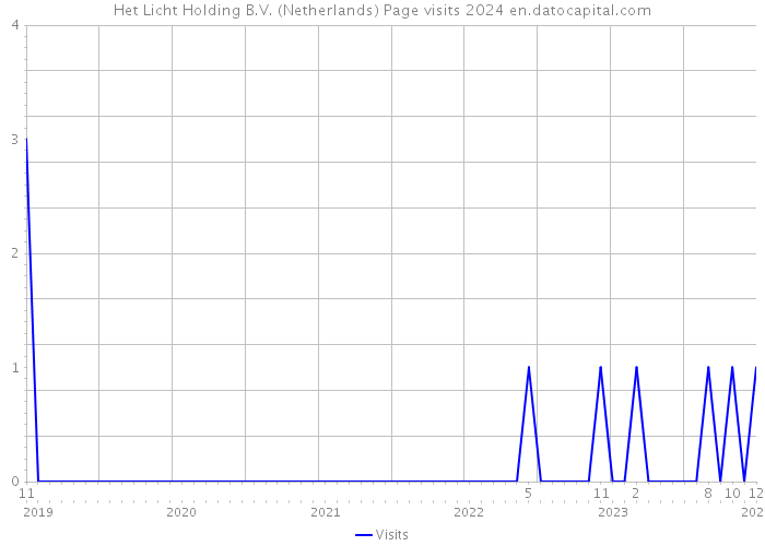 Het Licht Holding B.V. (Netherlands) Page visits 2024 