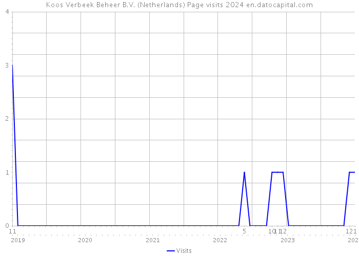 Koos Verbeek Beheer B.V. (Netherlands) Page visits 2024 