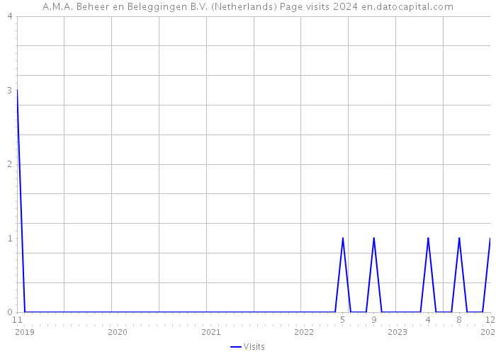 A.M.A. Beheer en Beleggingen B.V. (Netherlands) Page visits 2024 