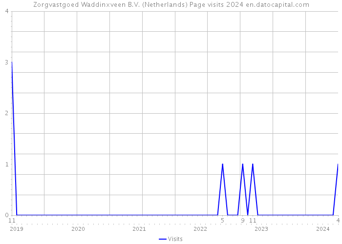 Zorgvastgoed Waddinxveen B.V. (Netherlands) Page visits 2024 
