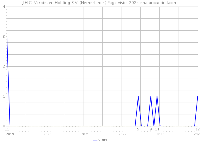 J.H.C. Verbiezen Holding B.V. (Netherlands) Page visits 2024 