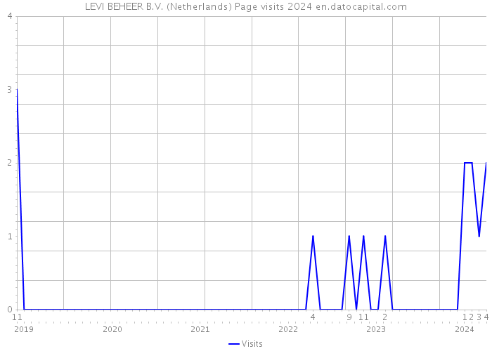 LEVI BEHEER B.V. (Netherlands) Page visits 2024 
