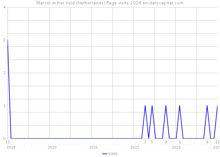 Marcel in het Veld (Netherlands) Page visits 2024 