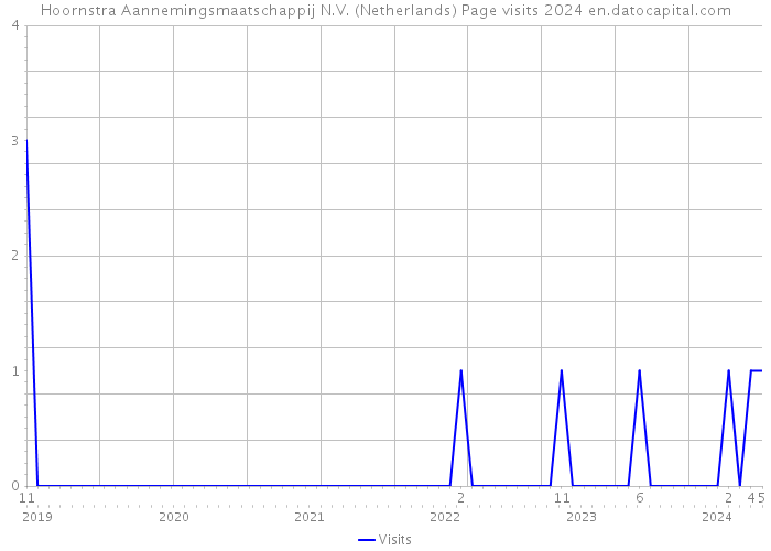 Hoornstra Aannemingsmaatschappij N.V. (Netherlands) Page visits 2024 