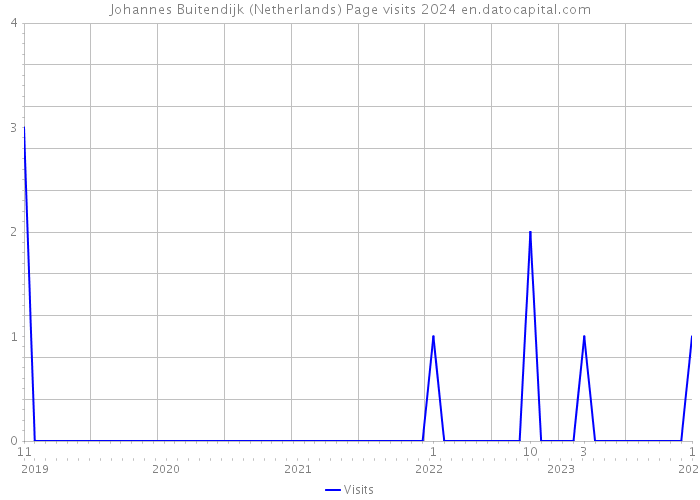 Johannes Buitendijk (Netherlands) Page visits 2024 