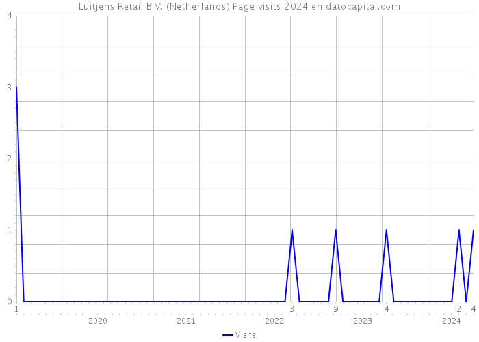 Luitjens Retail B.V. (Netherlands) Page visits 2024 