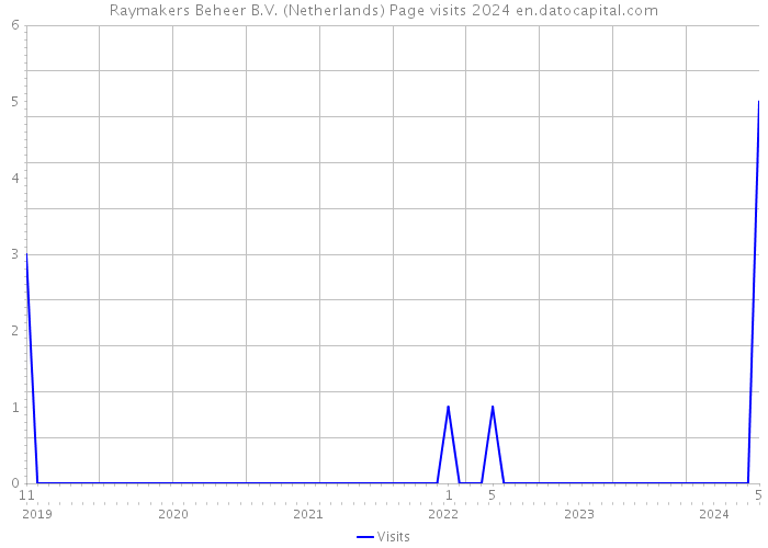 Raymakers Beheer B.V. (Netherlands) Page visits 2024 