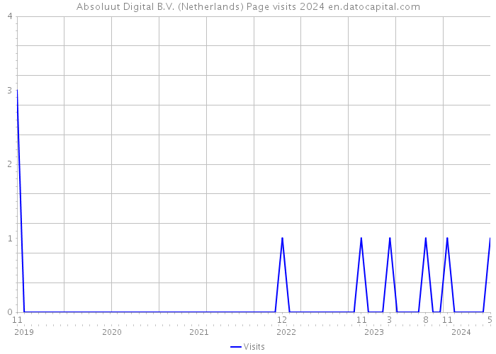 Absoluut Digital B.V. (Netherlands) Page visits 2024 
