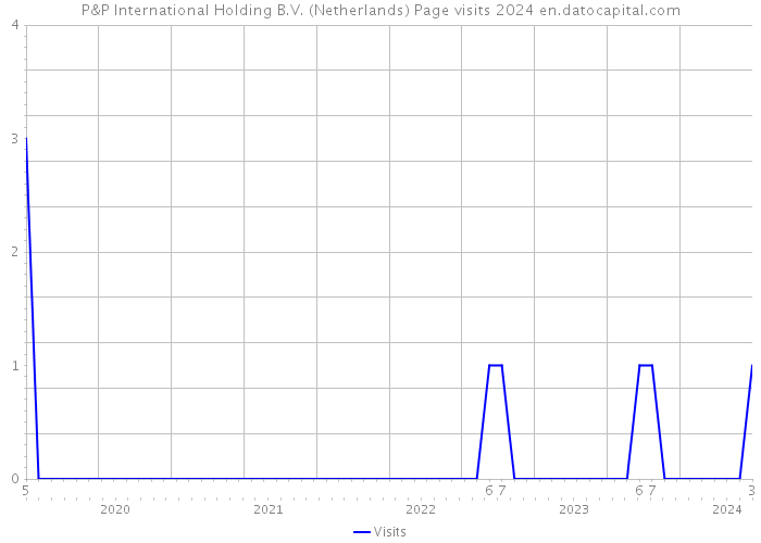 P&P International Holding B.V. (Netherlands) Page visits 2024 