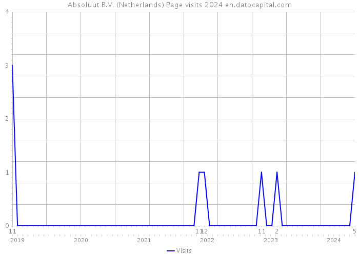 Absoluut B.V. (Netherlands) Page visits 2024 