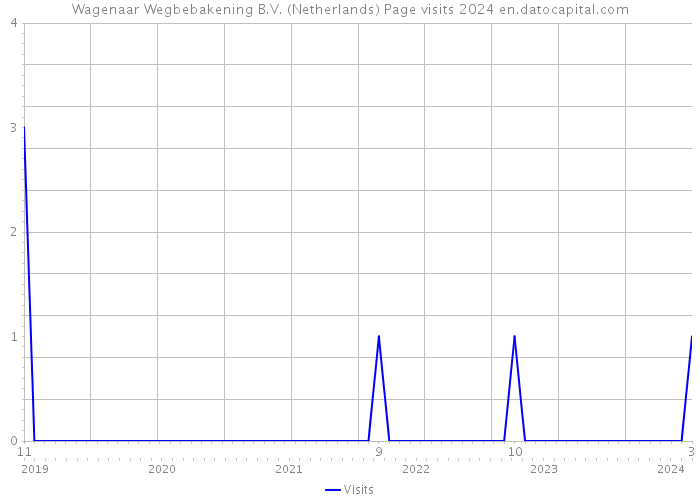 Wagenaar Wegbebakening B.V. (Netherlands) Page visits 2024 