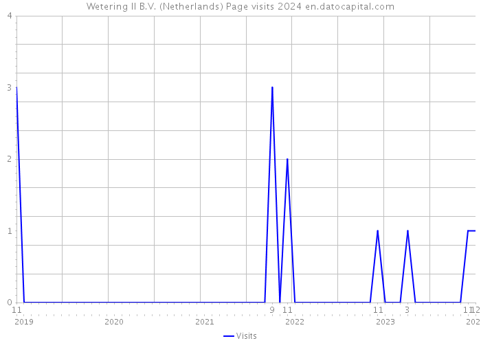 Wetering II B.V. (Netherlands) Page visits 2024 