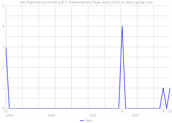 Van Raamsdonk Holding B.V. (Netherlands) Page visits 2024 