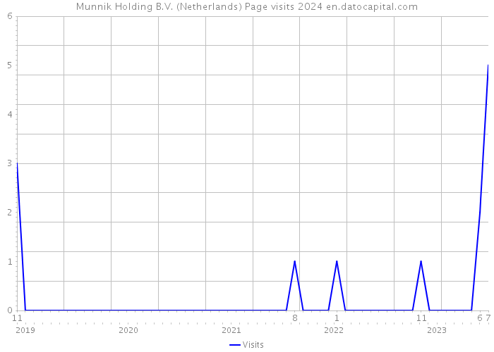 Munnik Holding B.V. (Netherlands) Page visits 2024 