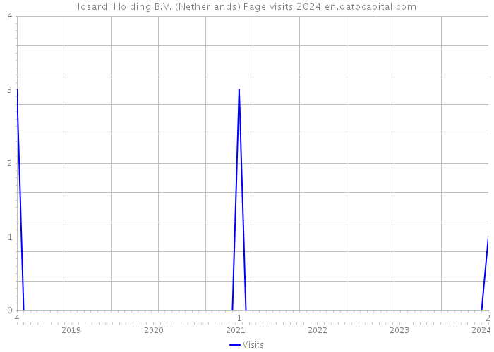 Idsardi Holding B.V. (Netherlands) Page visits 2024 