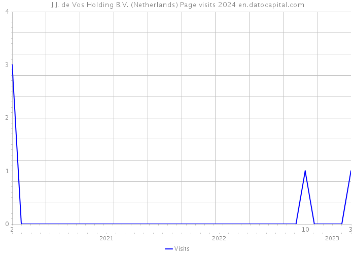 J.J. de Vos Holding B.V. (Netherlands) Page visits 2024 