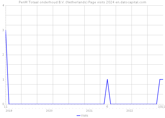 PenM Totaal onderhoud B.V. (Netherlands) Page visits 2024 