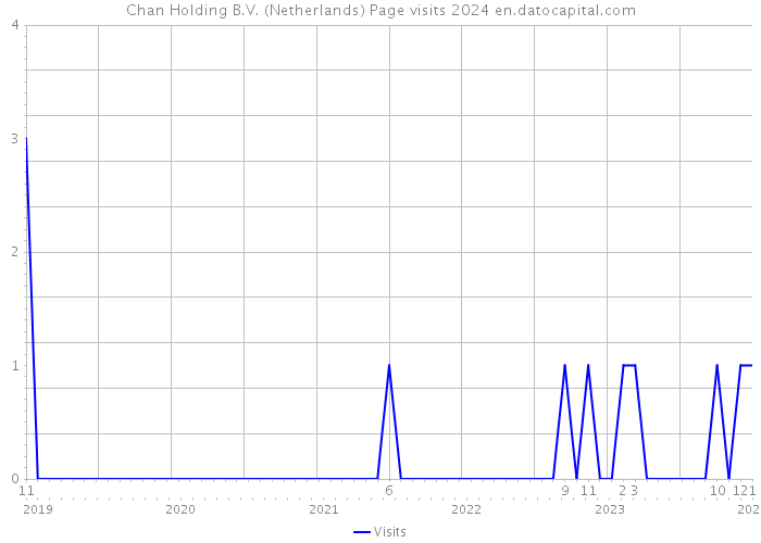 Chan Holding B.V. (Netherlands) Page visits 2024 