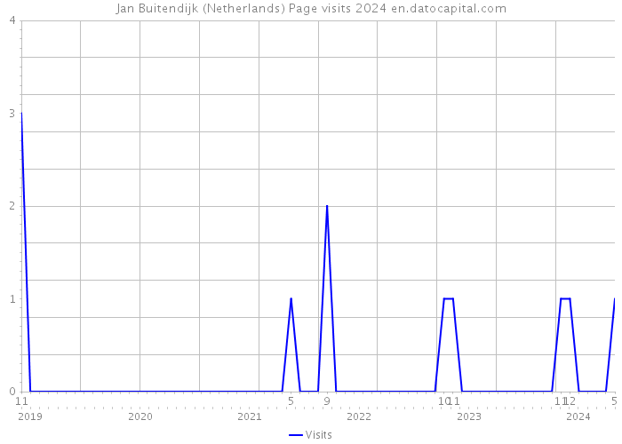 Jan Buitendijk (Netherlands) Page visits 2024 