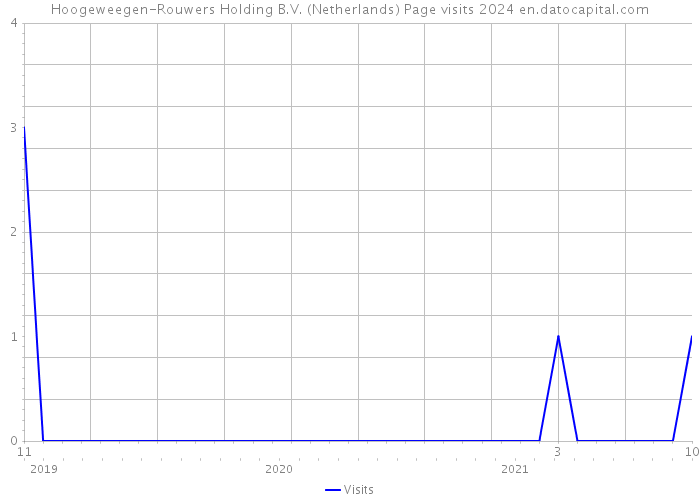 Hoogeweegen-Rouwers Holding B.V. (Netherlands) Page visits 2024 