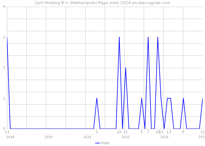 Gert Holding B.V. (Netherlands) Page visits 2024 