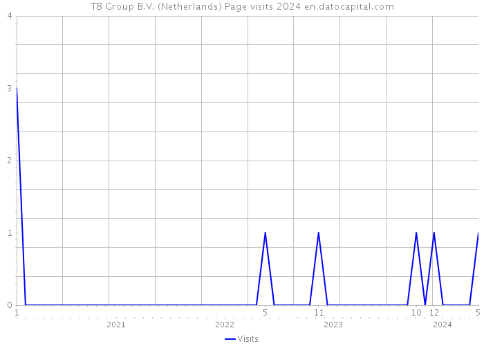 TB Group B.V. (Netherlands) Page visits 2024 