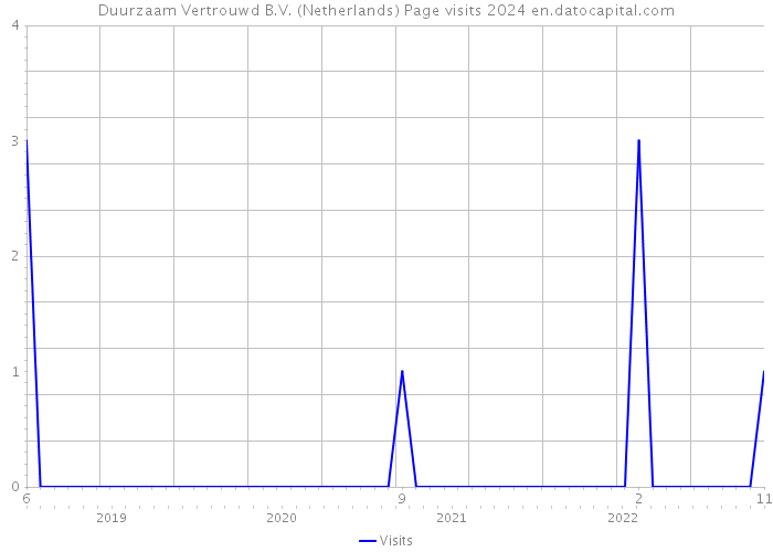 Duurzaam Vertrouwd B.V. (Netherlands) Page visits 2024 
