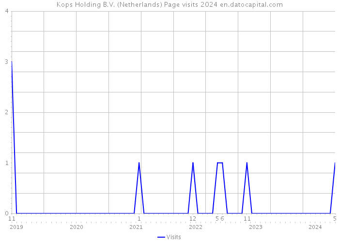 Kops Holding B.V. (Netherlands) Page visits 2024 