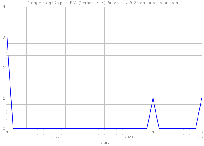 Orange Ridge Capital B.V. (Netherlands) Page visits 2024 