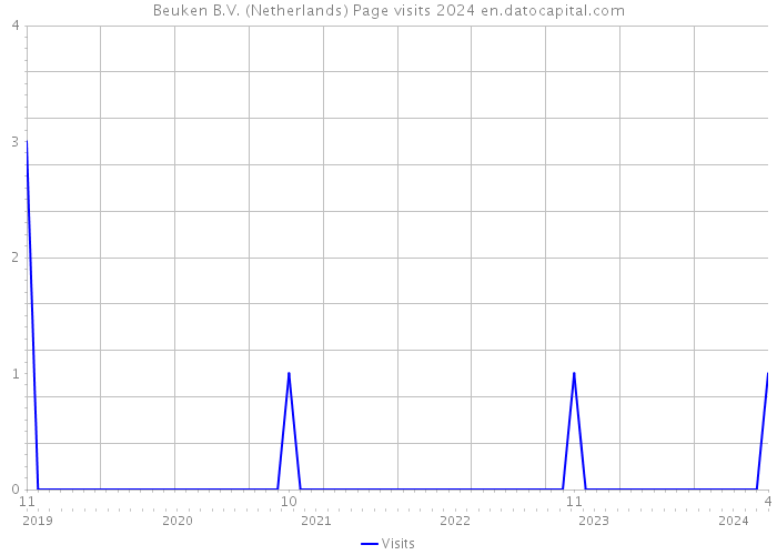 Beuken B.V. (Netherlands) Page visits 2024 