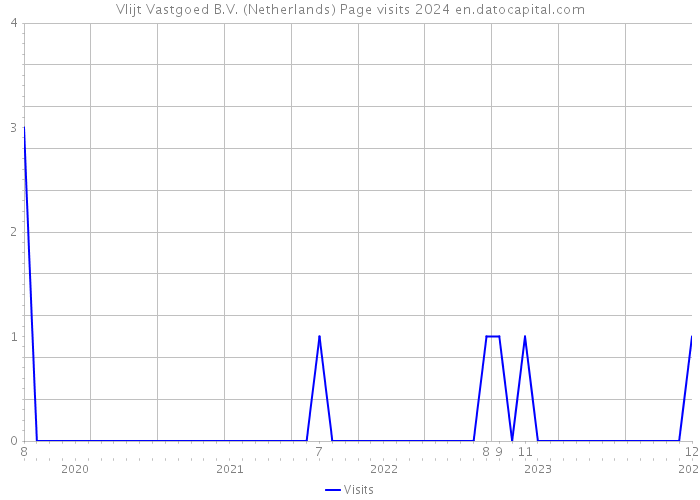 Vlijt Vastgoed B.V. (Netherlands) Page visits 2024 