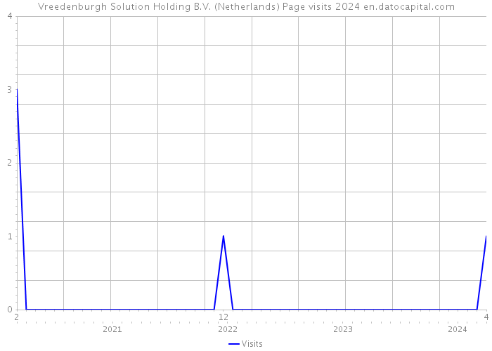 Vreedenburgh Solution Holding B.V. (Netherlands) Page visits 2024 