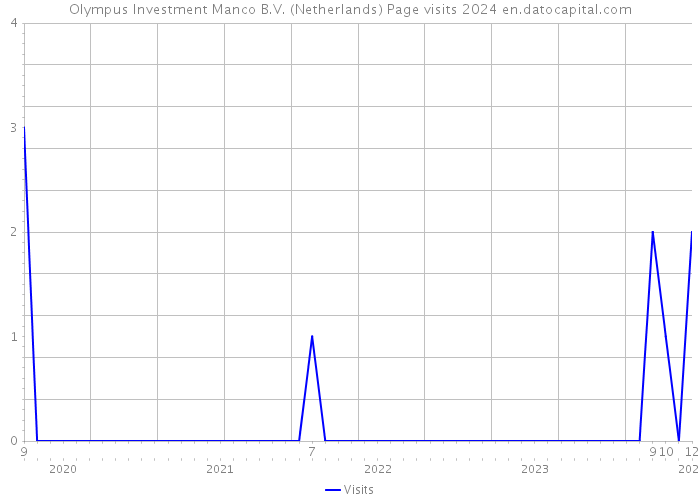 Olympus Investment Manco B.V. (Netherlands) Page visits 2024 