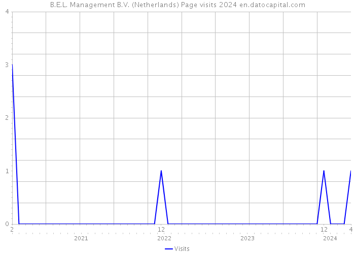 B.E.L. Management B.V. (Netherlands) Page visits 2024 