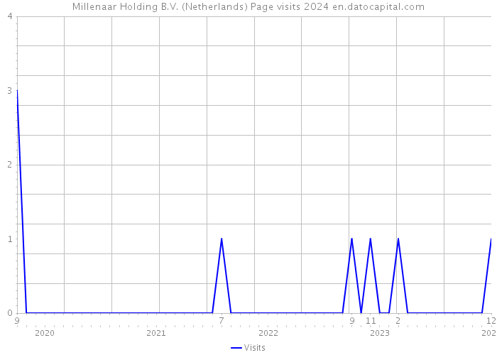Millenaar Holding B.V. (Netherlands) Page visits 2024 