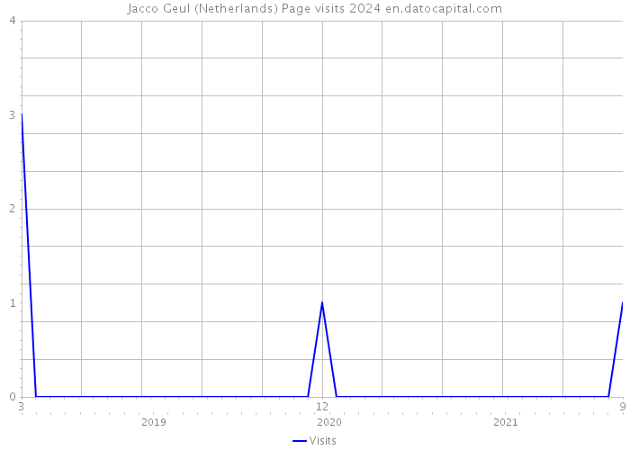 Jacco Geul (Netherlands) Page visits 2024 