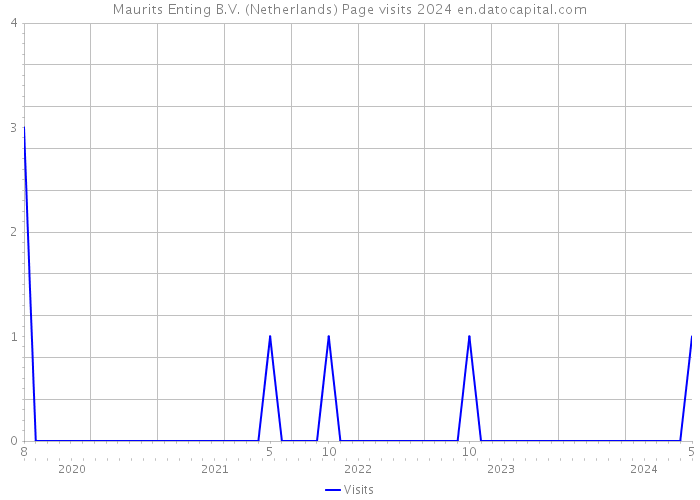 Maurits Enting B.V. (Netherlands) Page visits 2024 