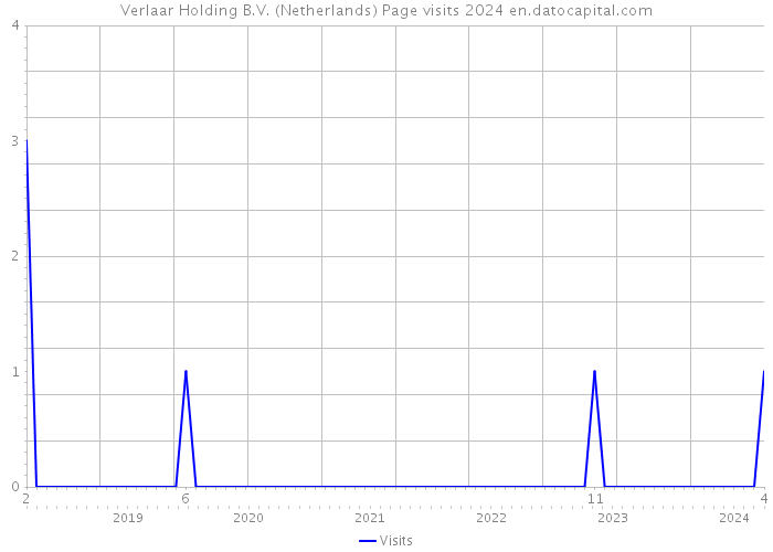 Verlaar Holding B.V. (Netherlands) Page visits 2024 