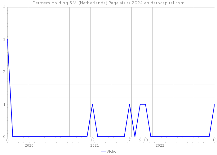 Detmers Holding B.V. (Netherlands) Page visits 2024 