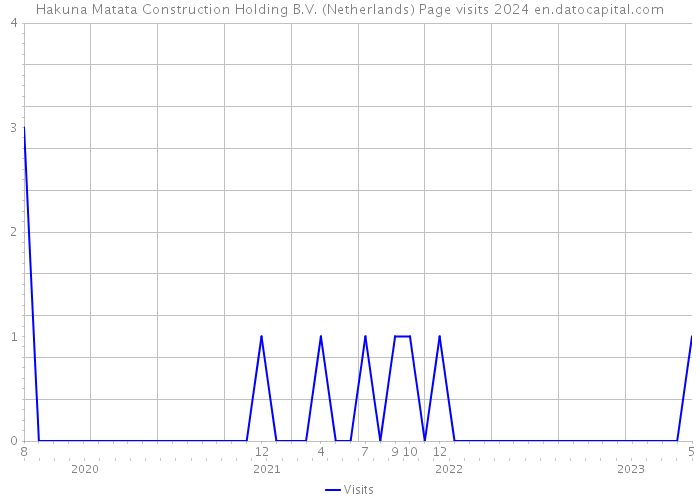 Hakuna Matata Construction Holding B.V. (Netherlands) Page visits 2024 