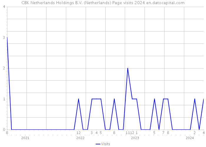 CBK Netherlands Holdings B.V. (Netherlands) Page visits 2024 
