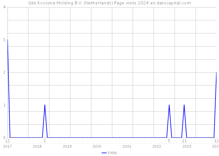IJde Kooistra Holding B.V. (Netherlands) Page visits 2024 