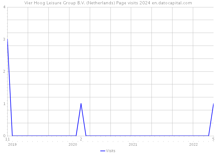 Vier Hoog Leisure Group B.V. (Netherlands) Page visits 2024 