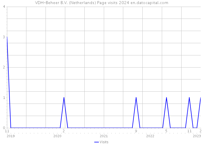 VDH-Beheer B.V. (Netherlands) Page visits 2024 