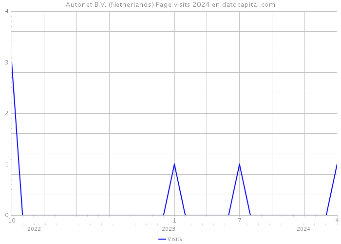 Autonet B.V. (Netherlands) Page visits 2024 