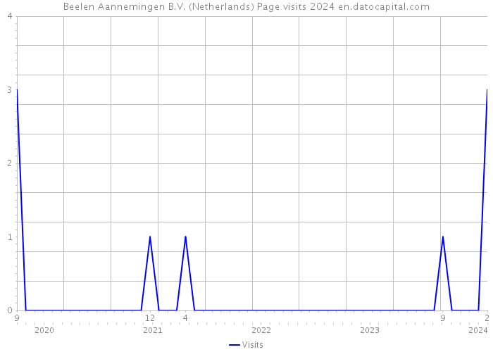 Beelen Aannemingen B.V. (Netherlands) Page visits 2024 