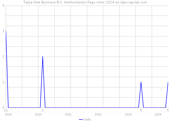 Talpa New Business B.V. (Netherlands) Page visits 2024 
