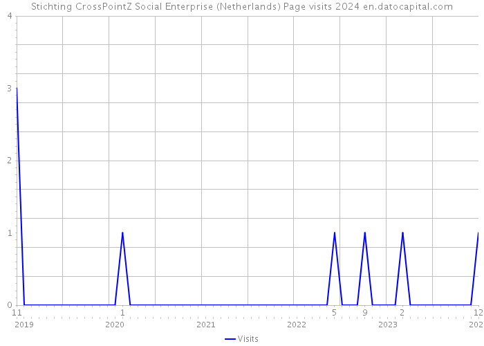 Stichting CrossPointZ Social Enterprise (Netherlands) Page visits 2024 