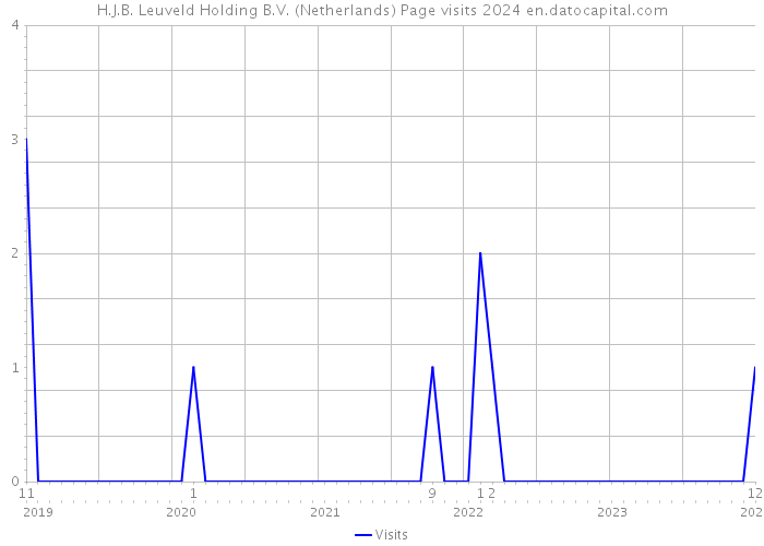H.J.B. Leuveld Holding B.V. (Netherlands) Page visits 2024 