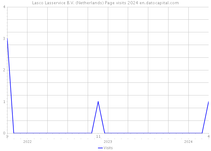 Lasco Lasservice B.V. (Netherlands) Page visits 2024 